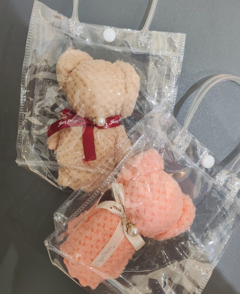 Toalla Facial Osito Con Bolsa
